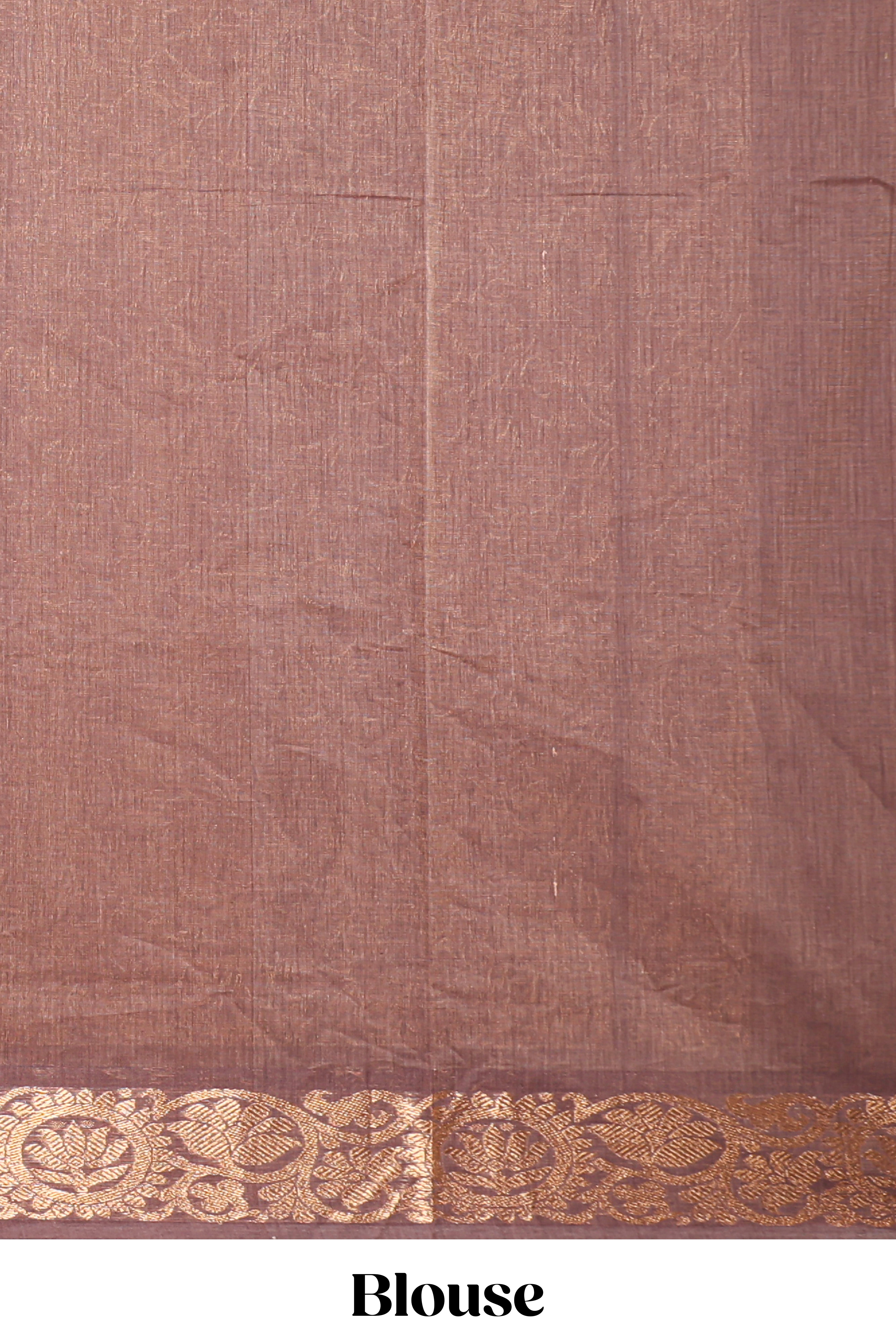 Peach zari motifs venkatagiri cotton saree with self zari border and matching blouse