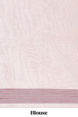 Artisanal munga cotton saree with print pallu