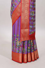 Artistic pallu print feature
