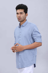 Baggy fit cotton shirt