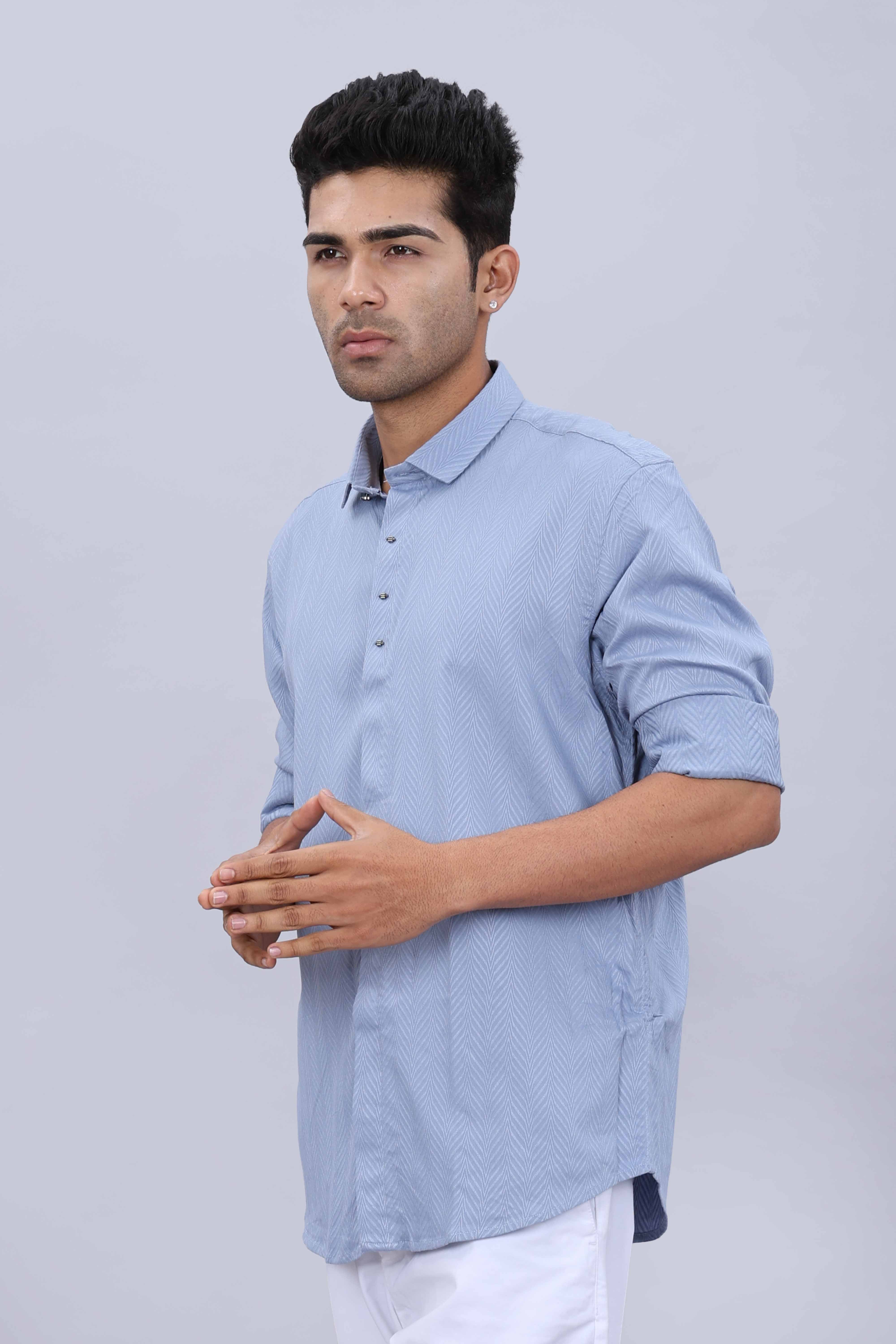 Baggy fit cotton shirt