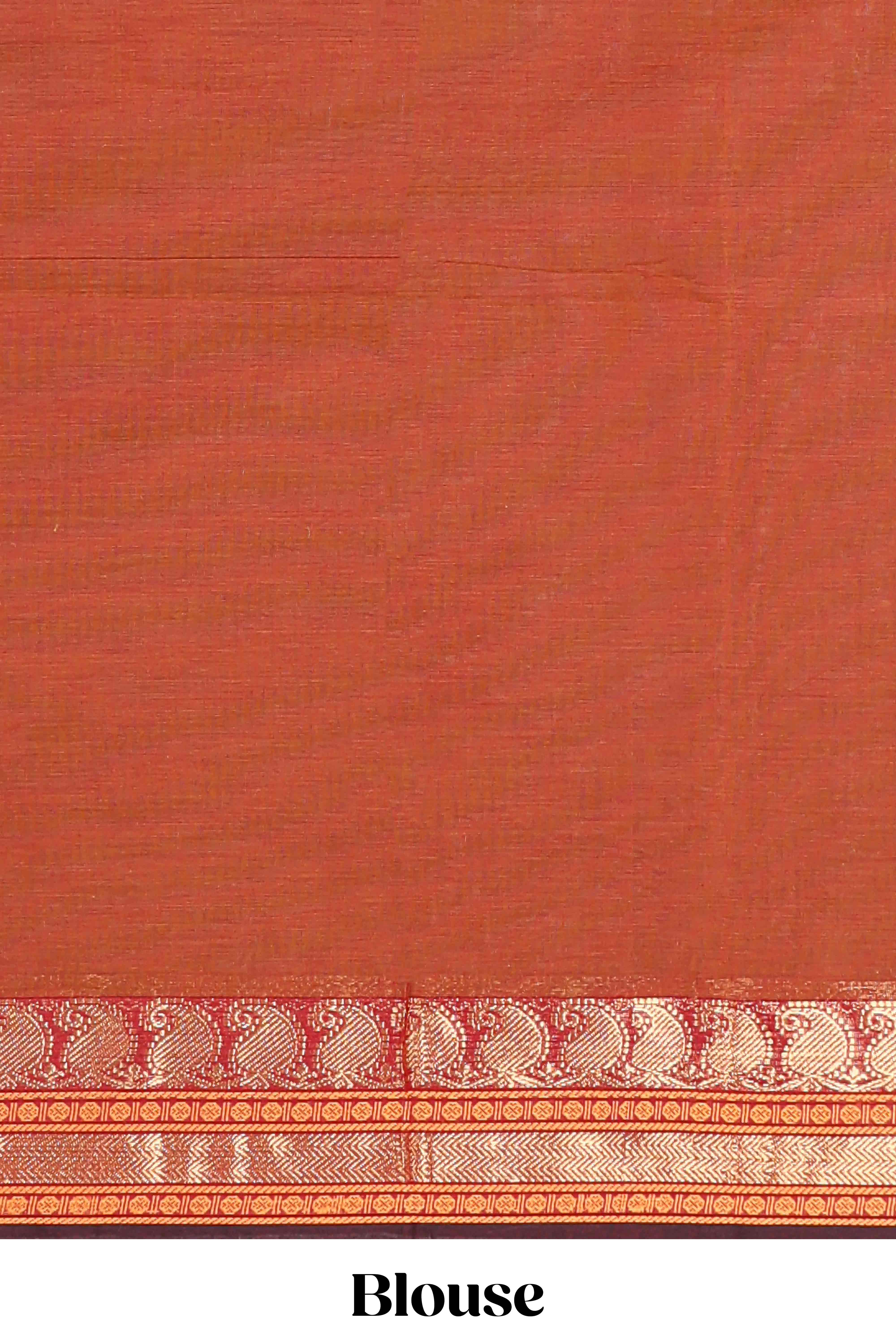 Beige matching blouse saree