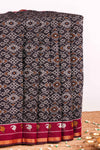Black dola silk saree