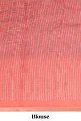 Black elegant linen cotton saree