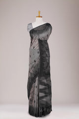 Black khadi cotton texture