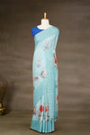 Blue Tussar Sarees