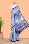 Blue khadi cotton texture