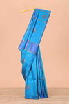 Blue semi soft silk