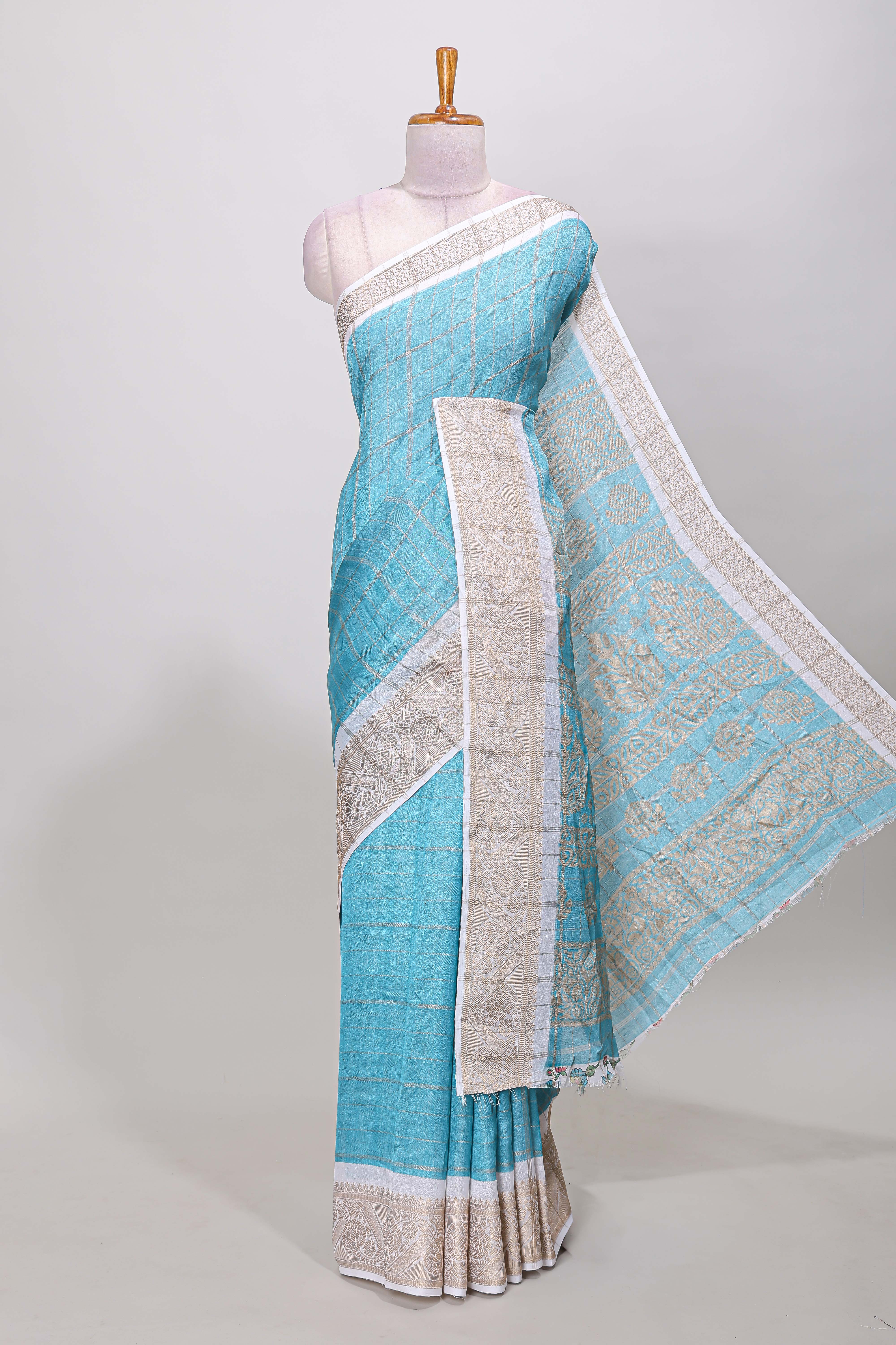 Blue soft mellow fabric