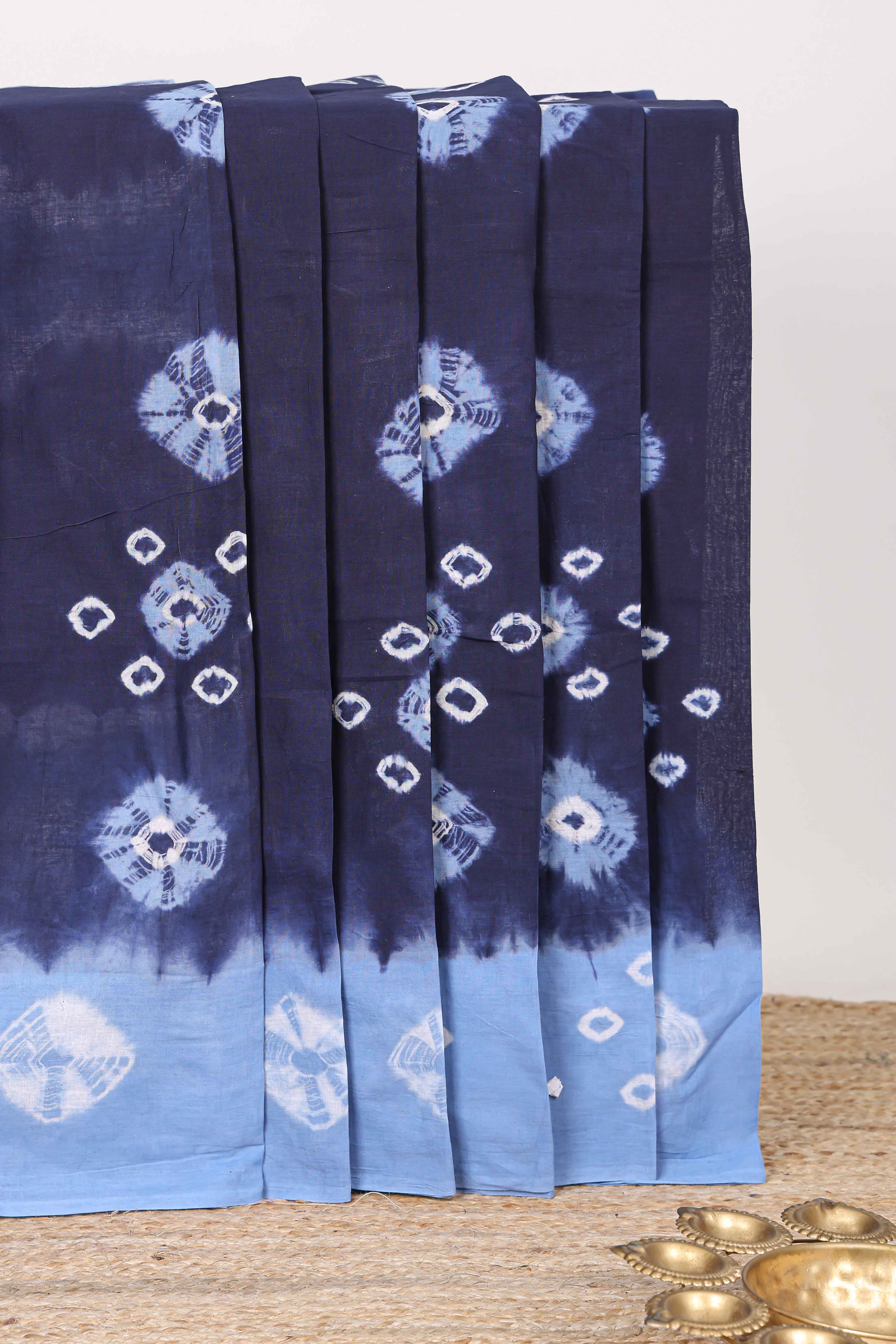 Blue sungudi cotton weave