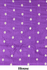 Blue viscose dola festive saree