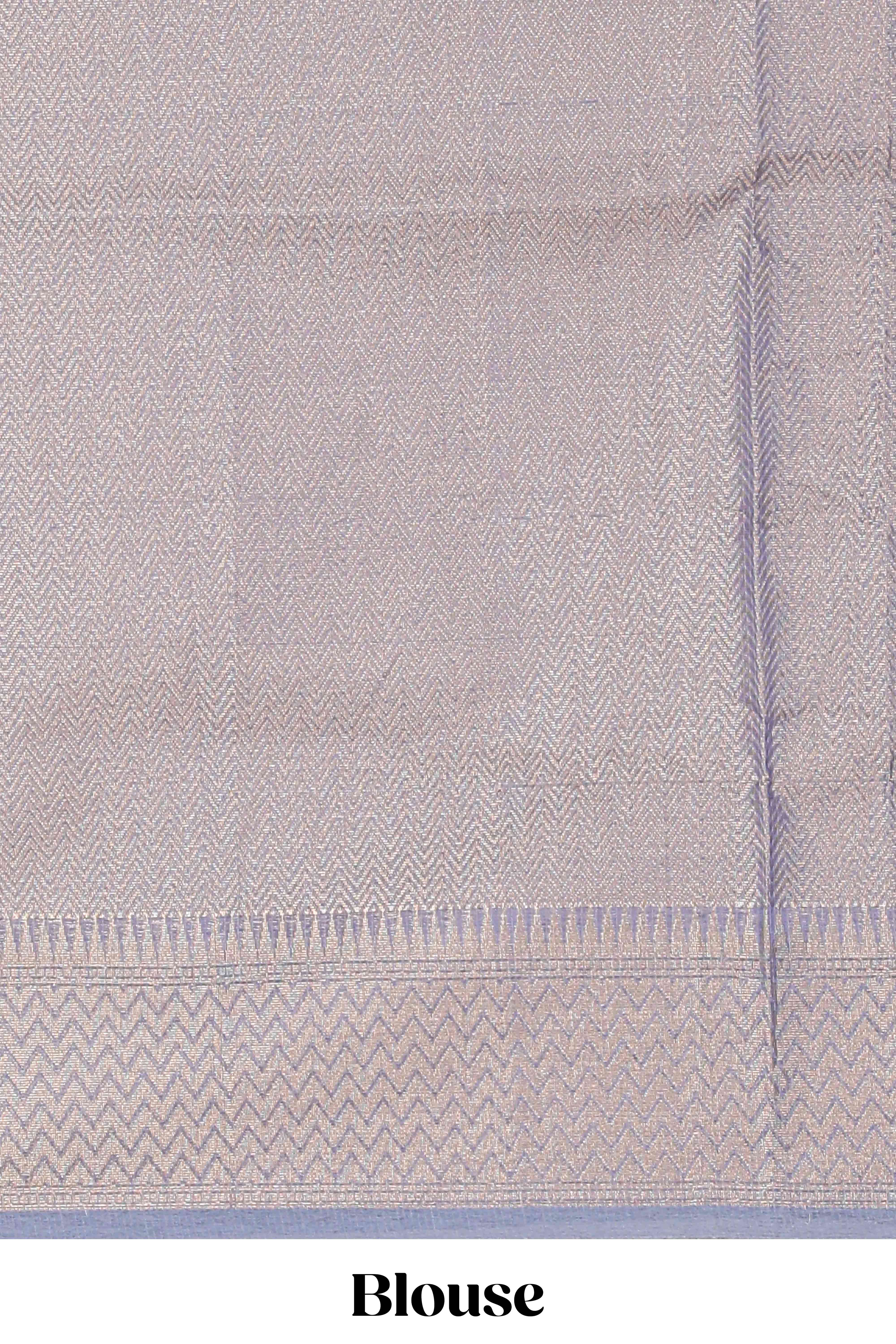 Blue zari border