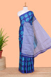 Borderless khadi cotton batik saree