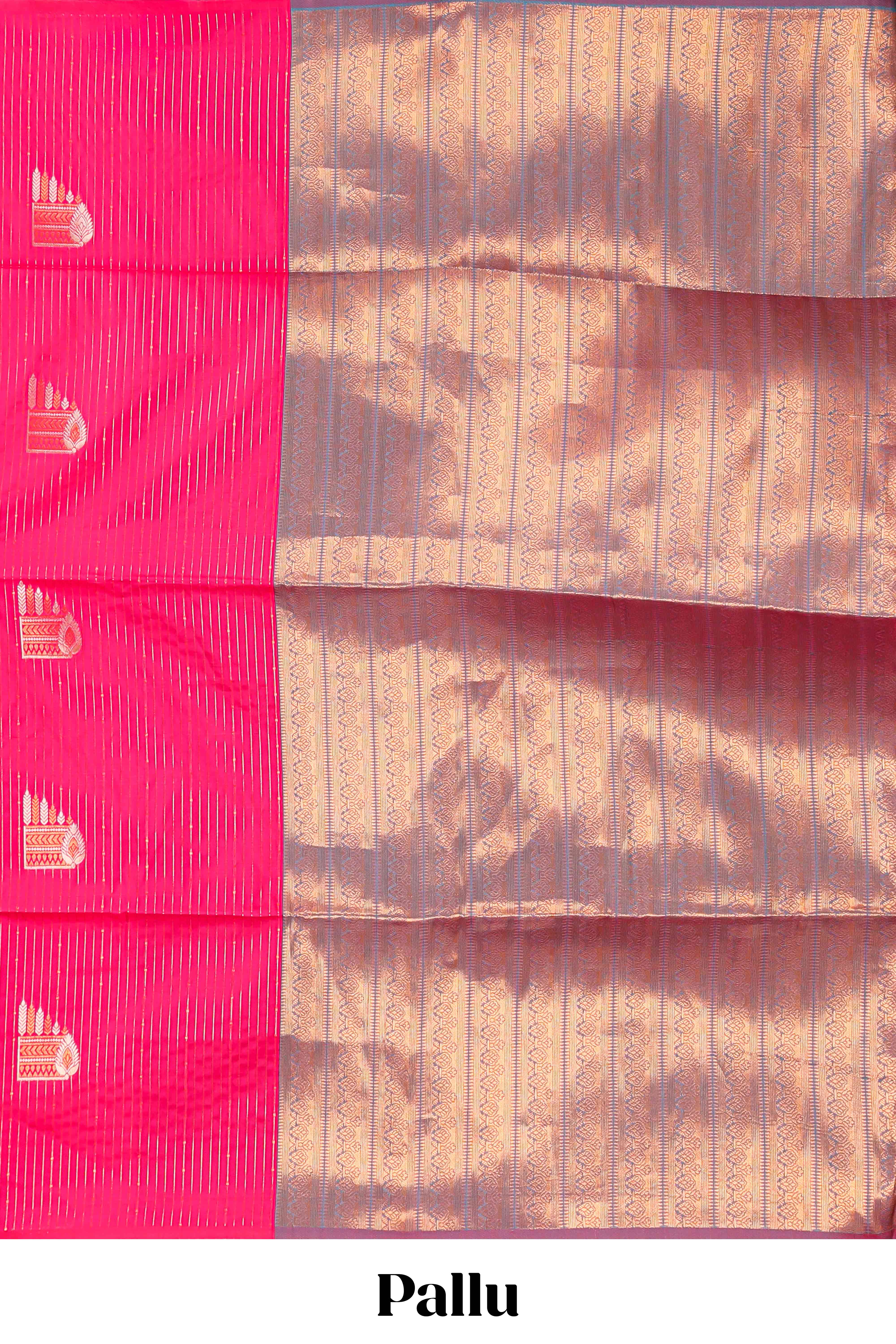 Borderless rich pallu