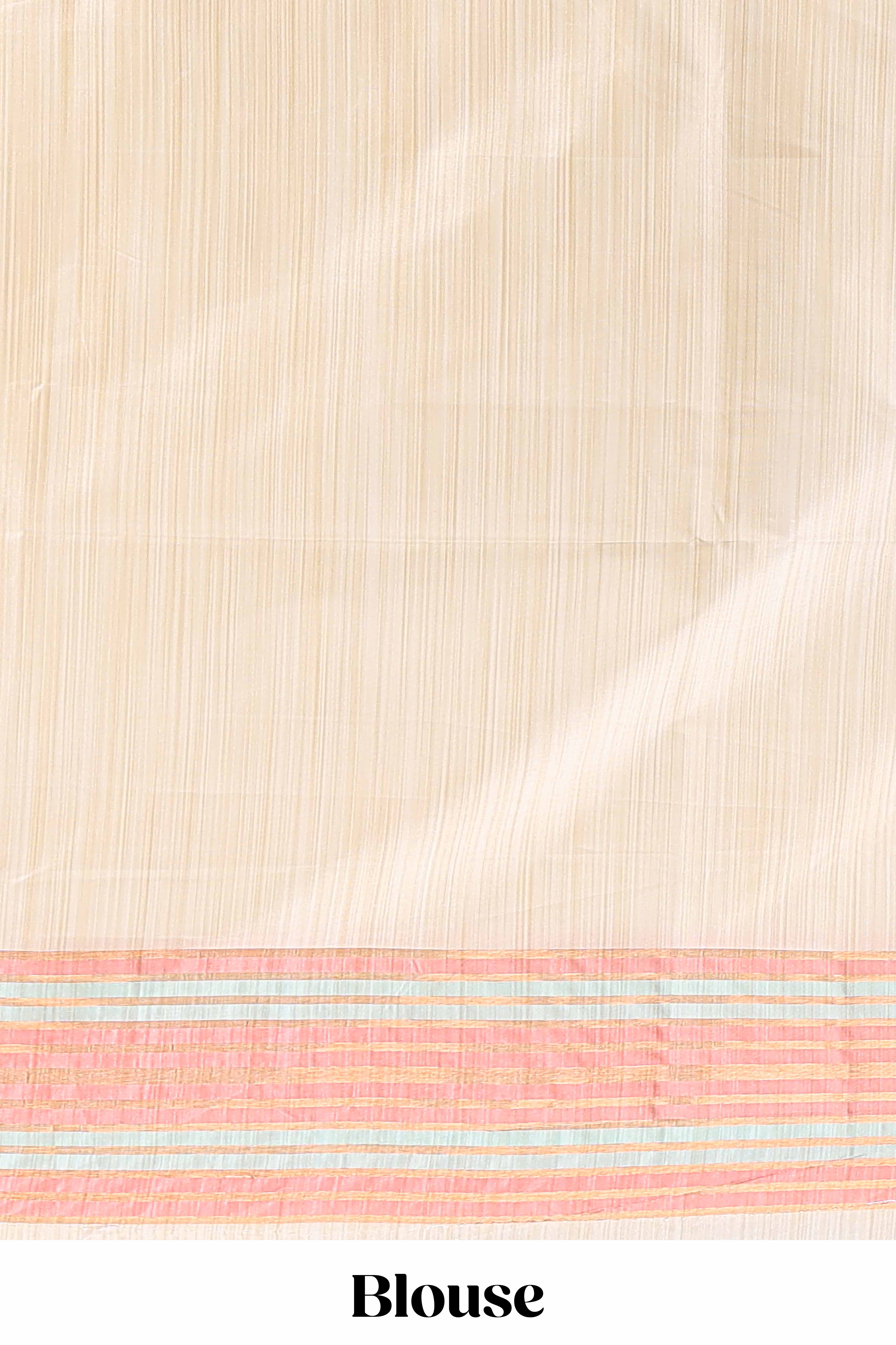 Borderless sandal elegant saree