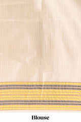 Borderless sandal semi soft silk festive saree