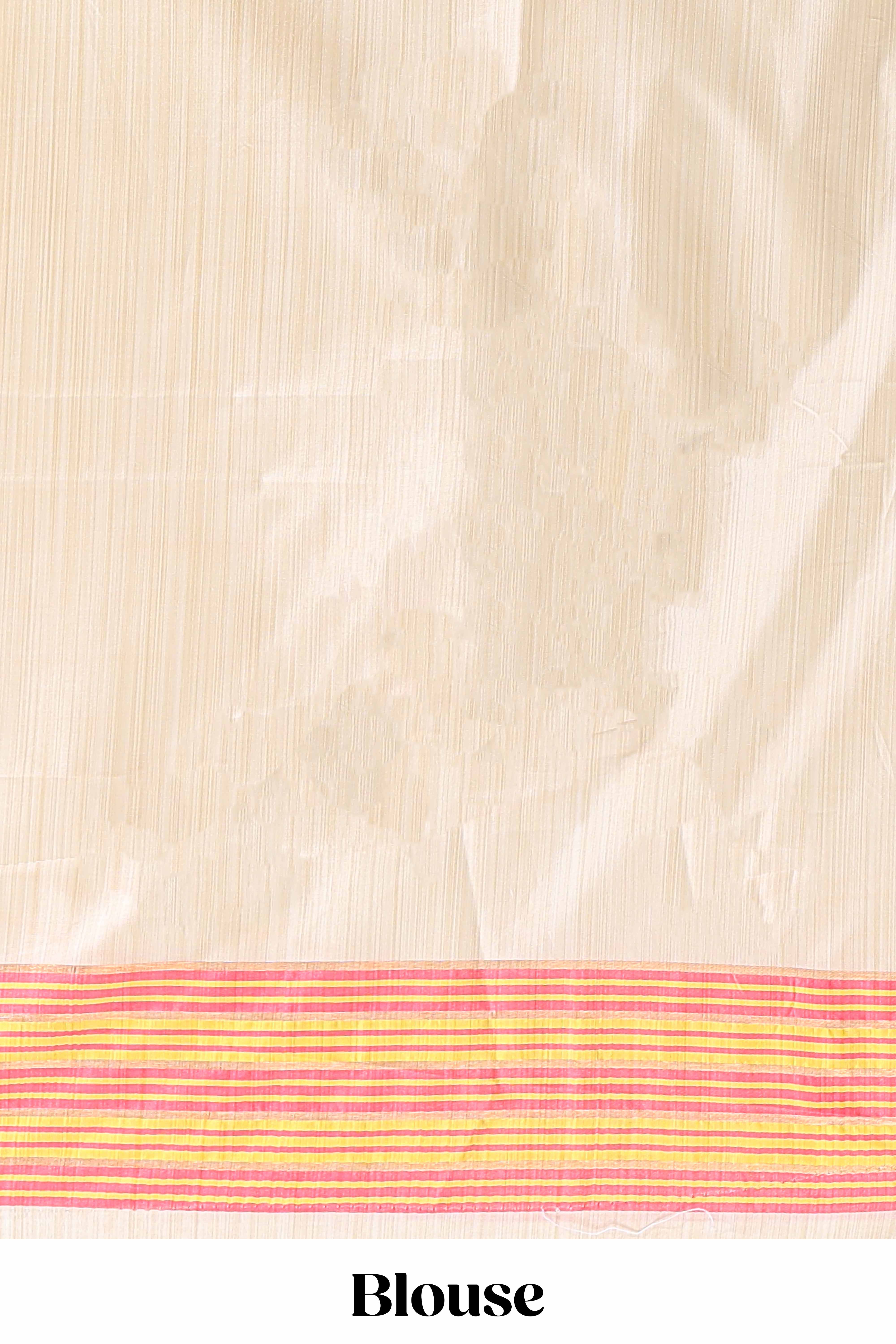 Borderless sandal semi soft silk graceful saree