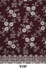 Brown georgette dress material