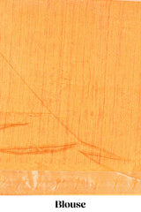 Budget celebration Orange saree