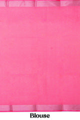 Casual wear pink linen saree
