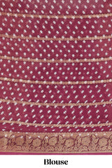 Classic ethnic saree drape
