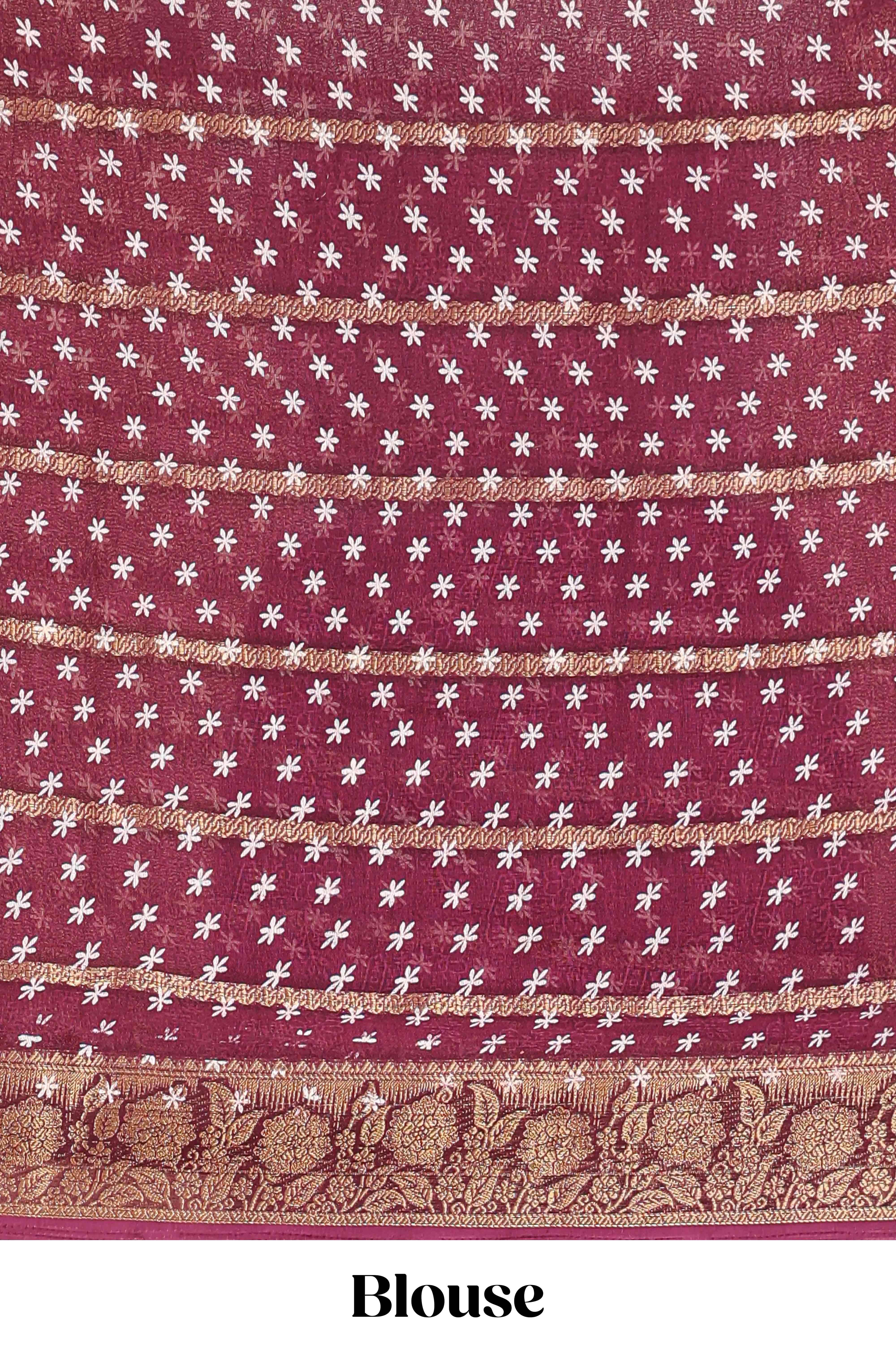 Classic ethnic saree drape
