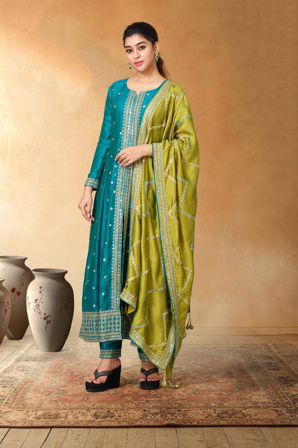 Classic festive salwar attire