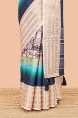 Contrast pallu highlight