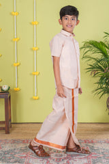 Copper border cultural clothing set