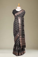 Copper zari diamond pattern