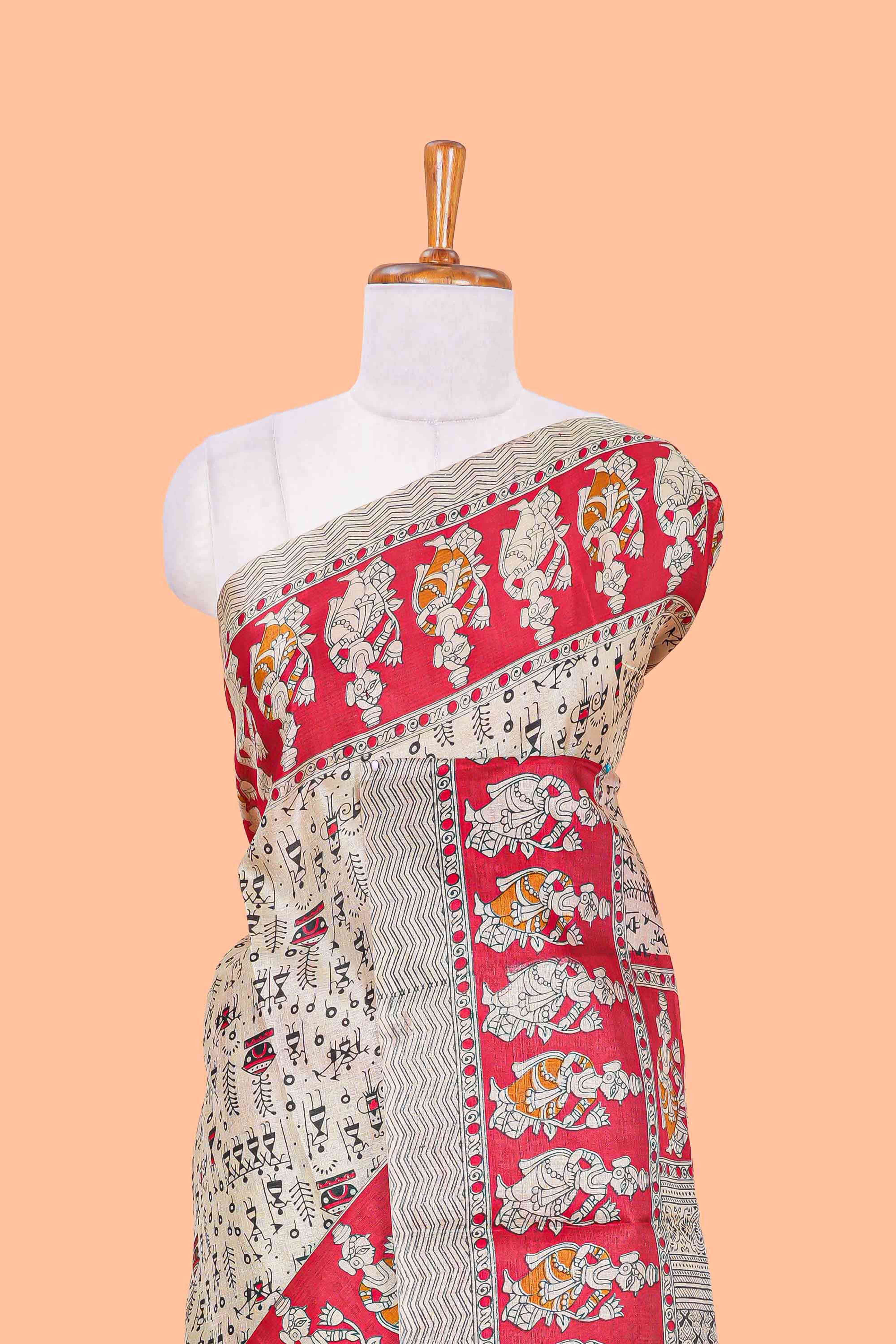Decorative pallu highlight