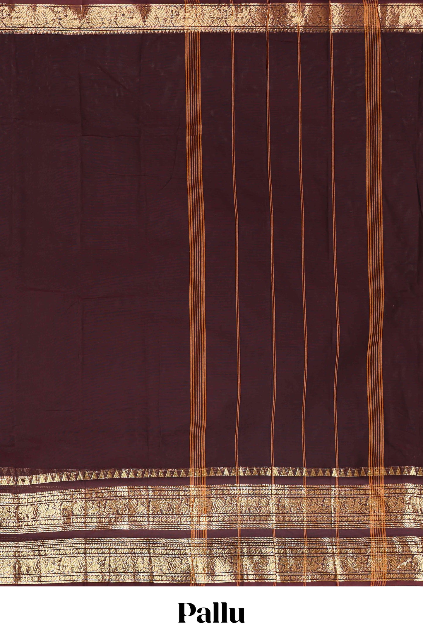 Deep Brown chettinad cotton saree