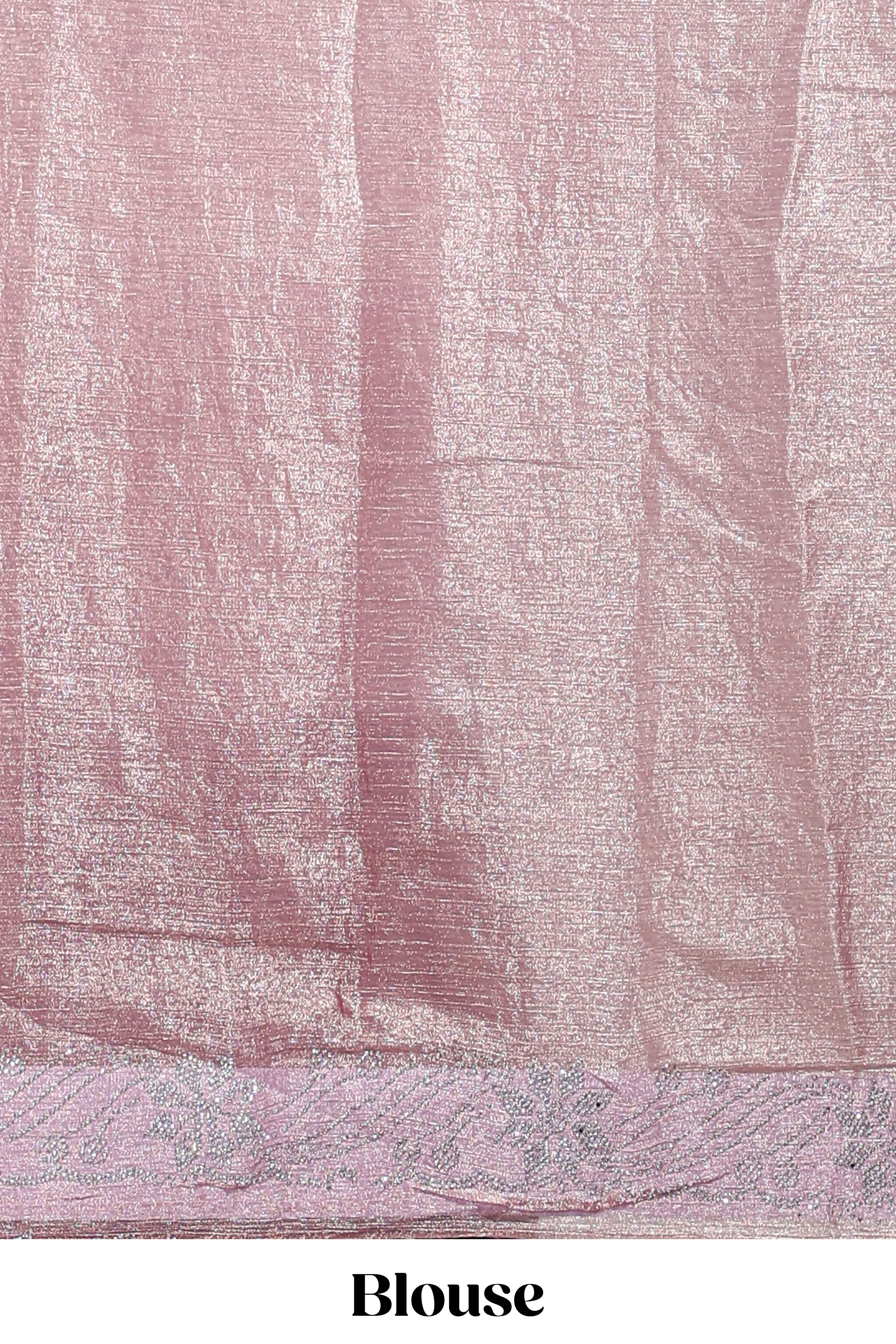 Designer Stonework peach saree
