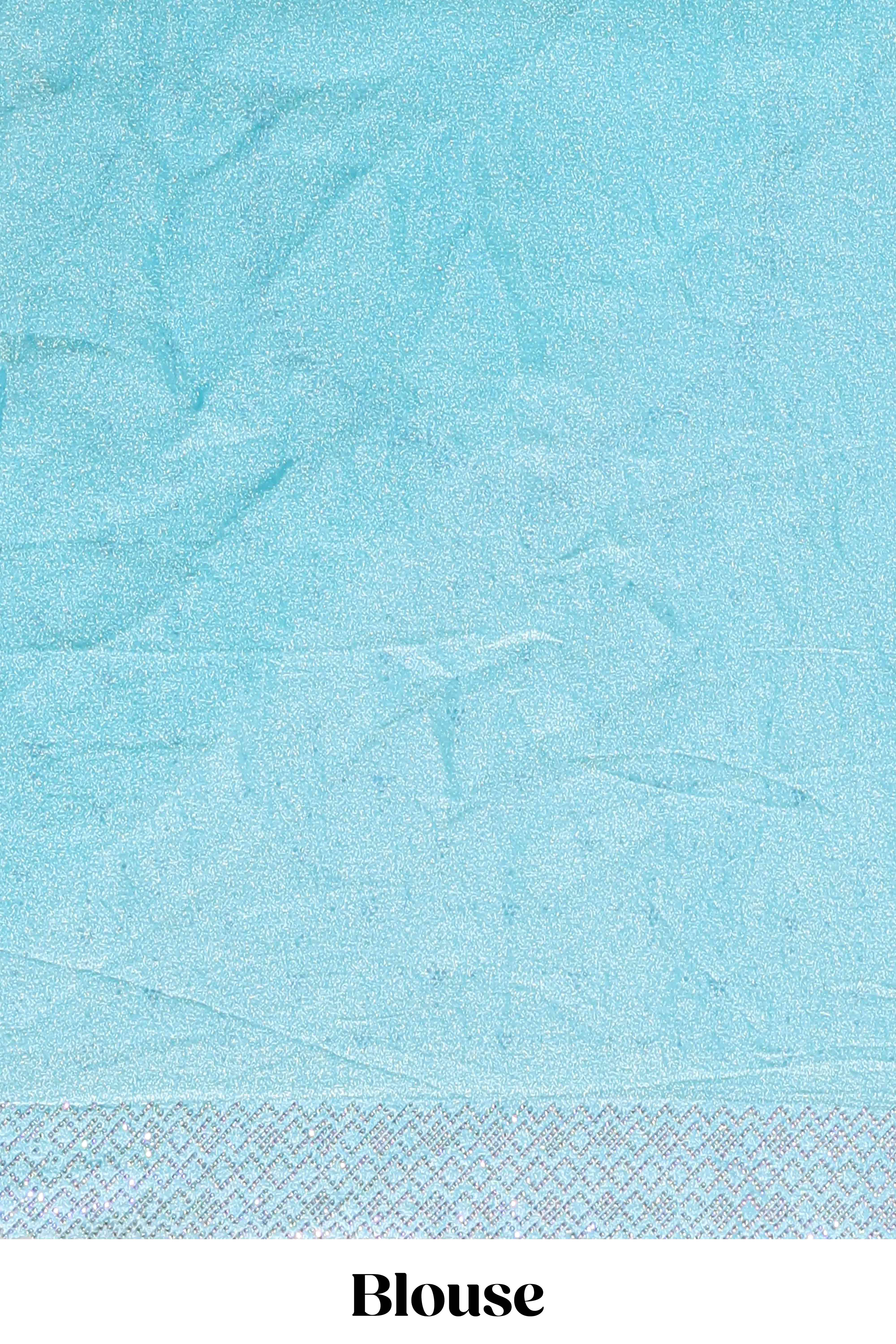 Designer blue saree