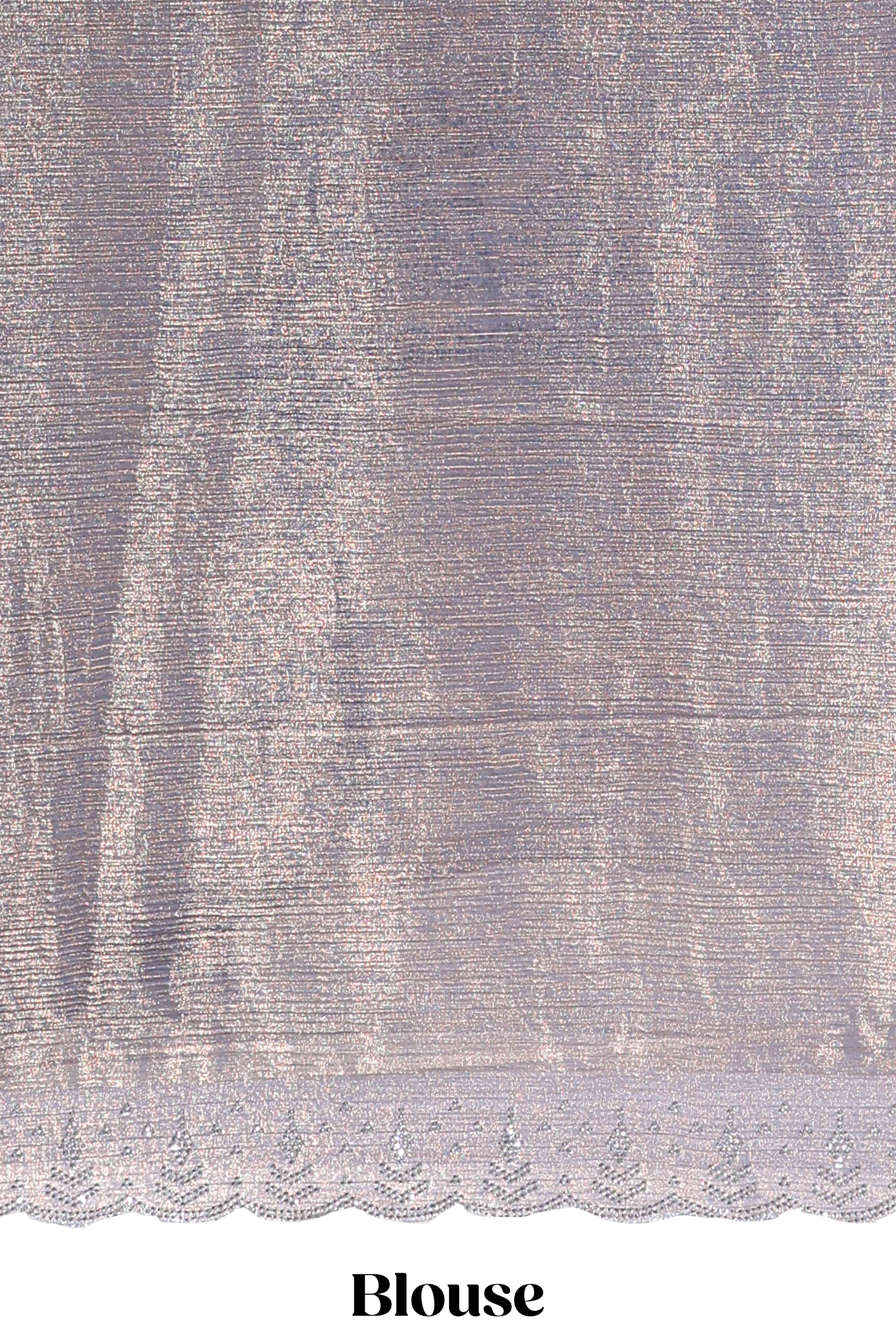 Designer grey saree