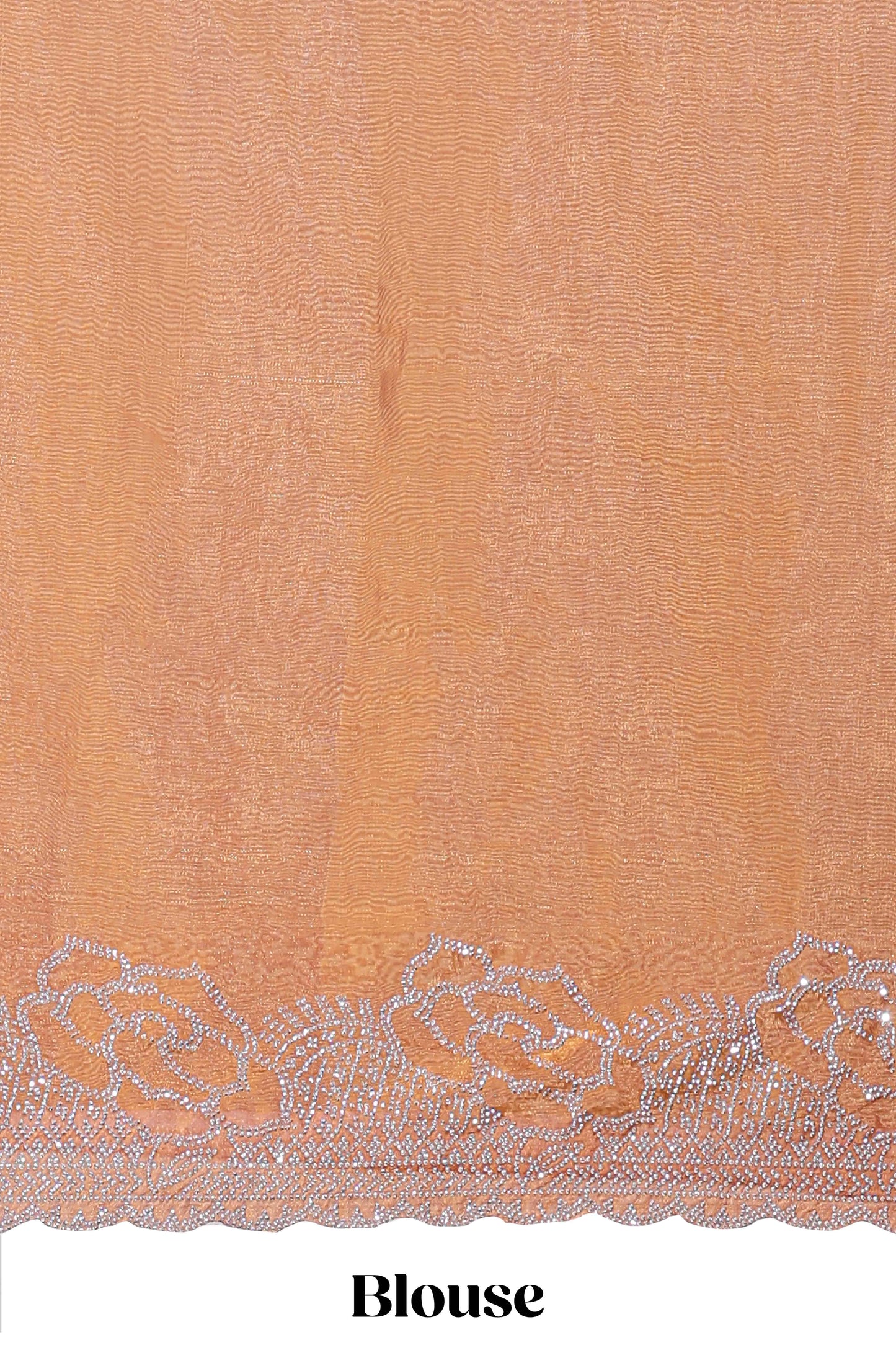 Designer orange color saree