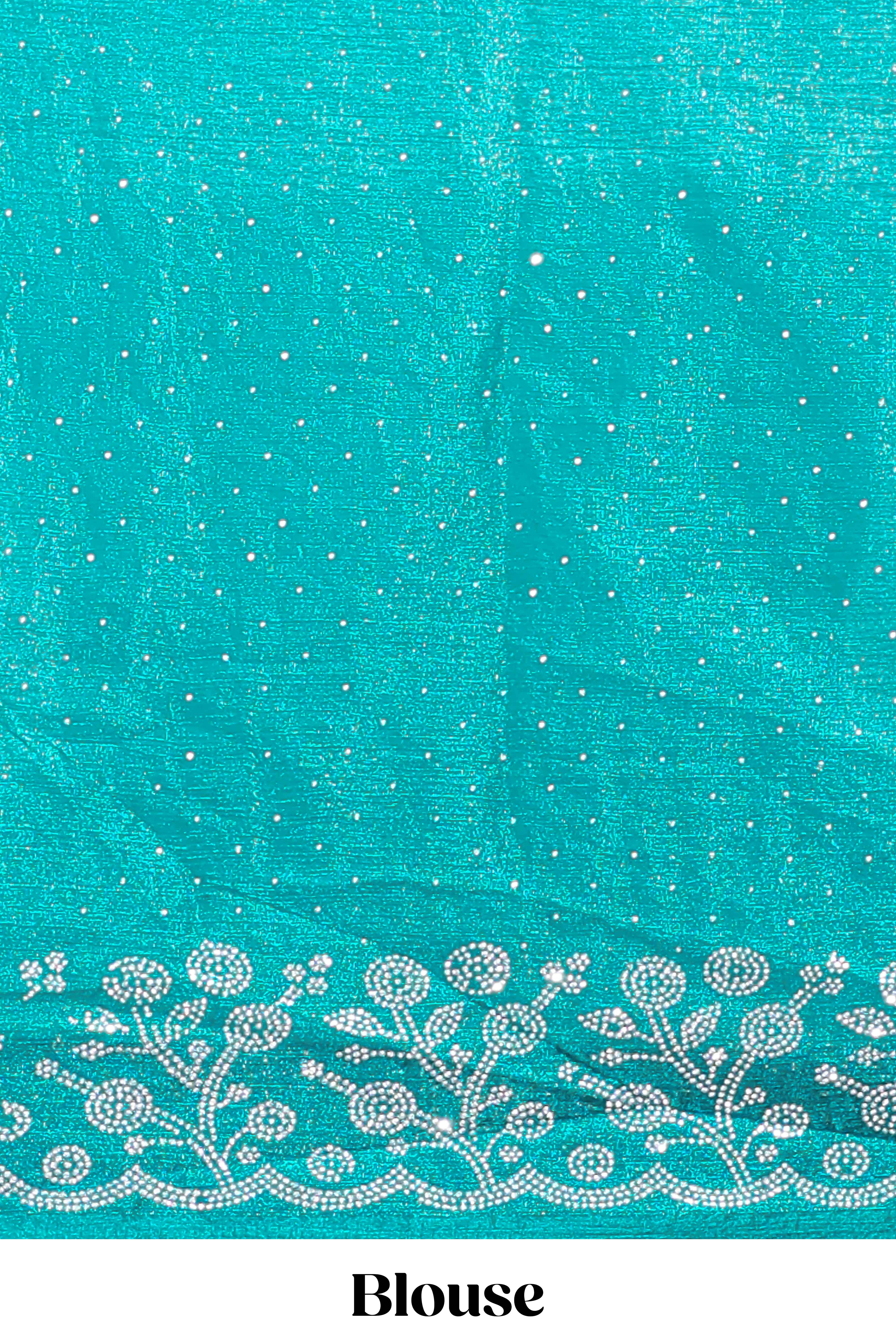 Designer peacock saree