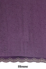 Designer purple zig zag saree