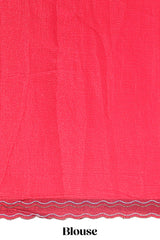 Designer red saree