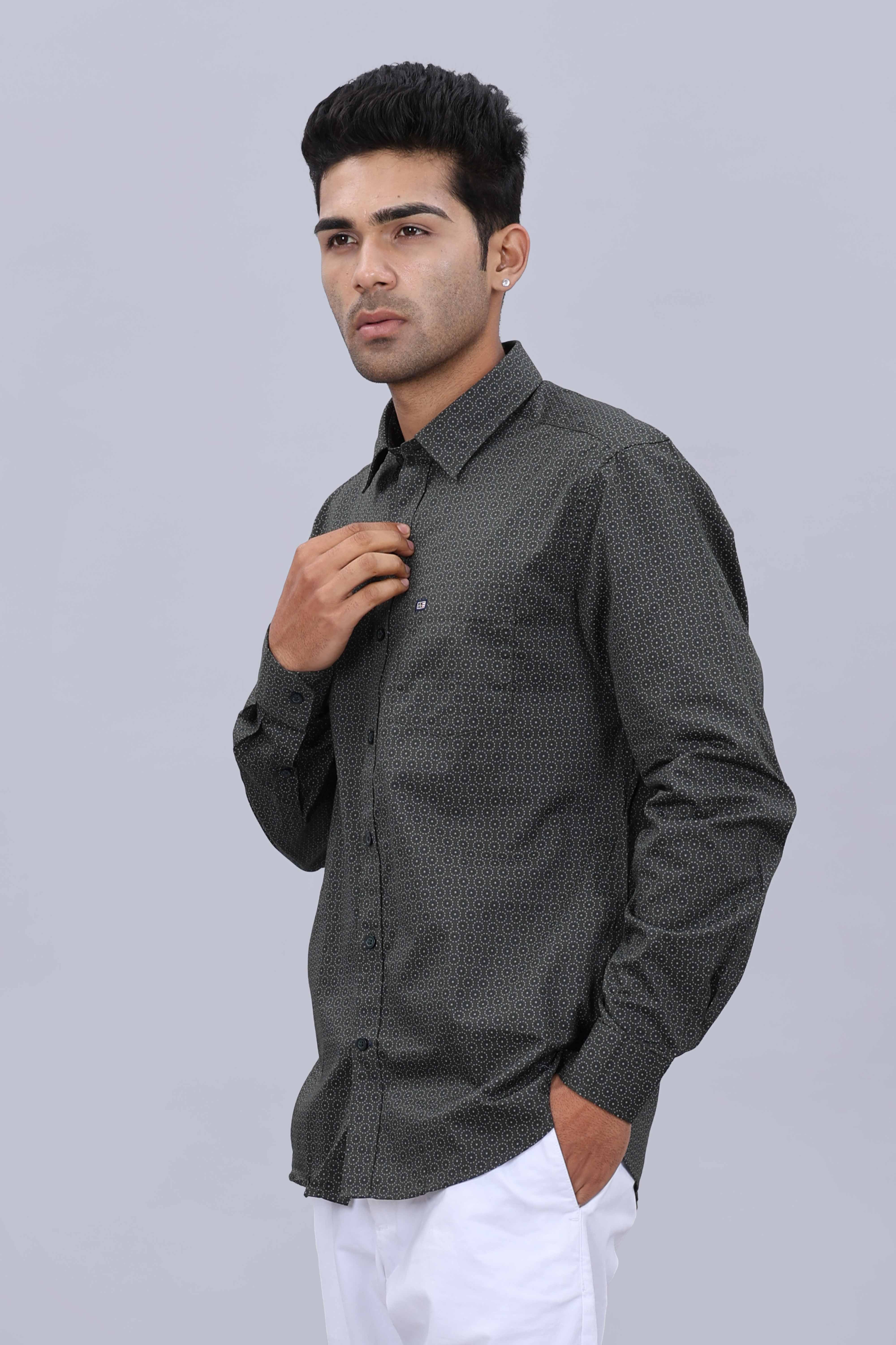 Dobby weave mens shirt