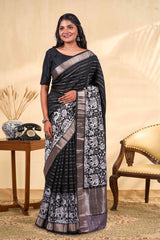 Dola Silk Black saree