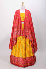 Dotted festive ethnic ensemble