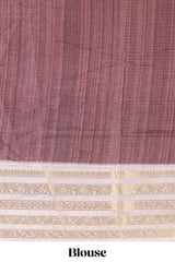 Easy festive brown saree