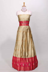 Elegant dhavani bridal outfit
