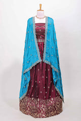 Elegant embroidered lehenga wear
