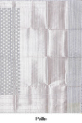 Elegant festive grey munga silk drape