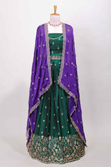 Elegant green lehenga wear