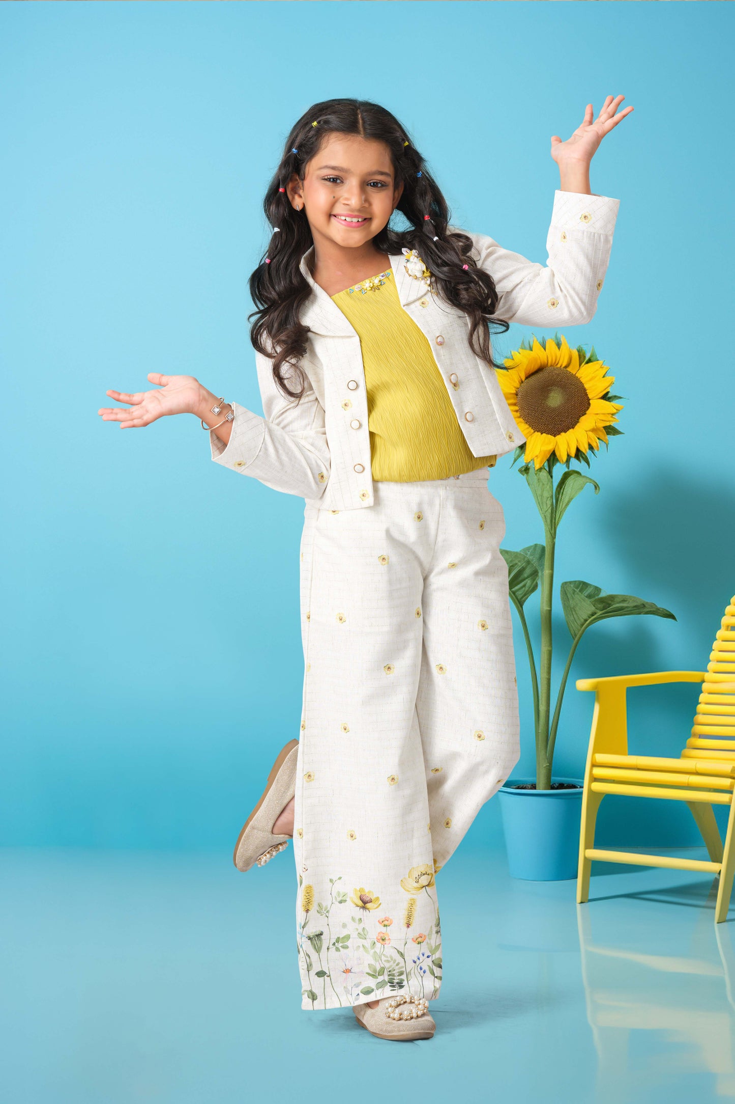 Elegant kids party coord attire