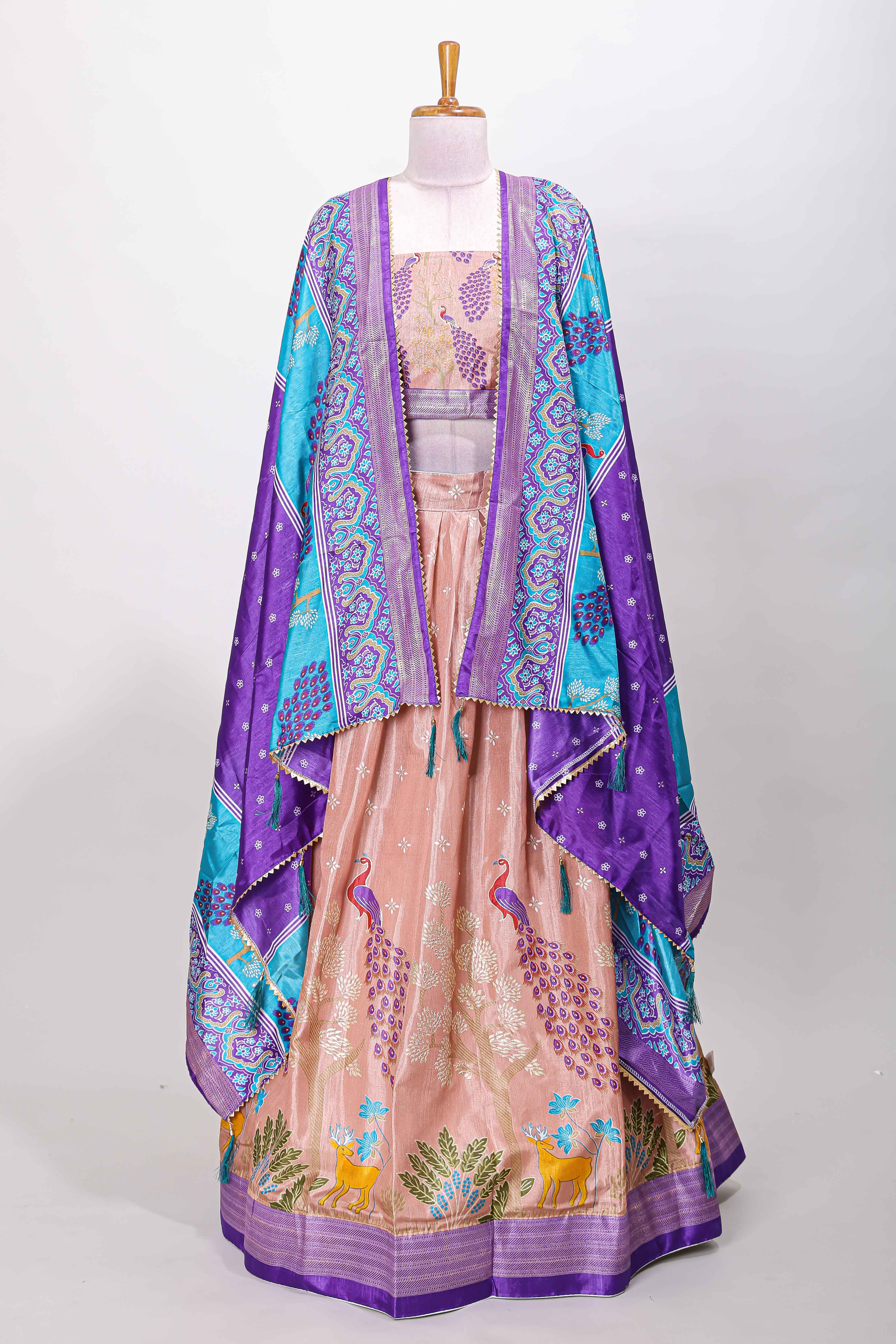 Elegant pink ethnic ensemble