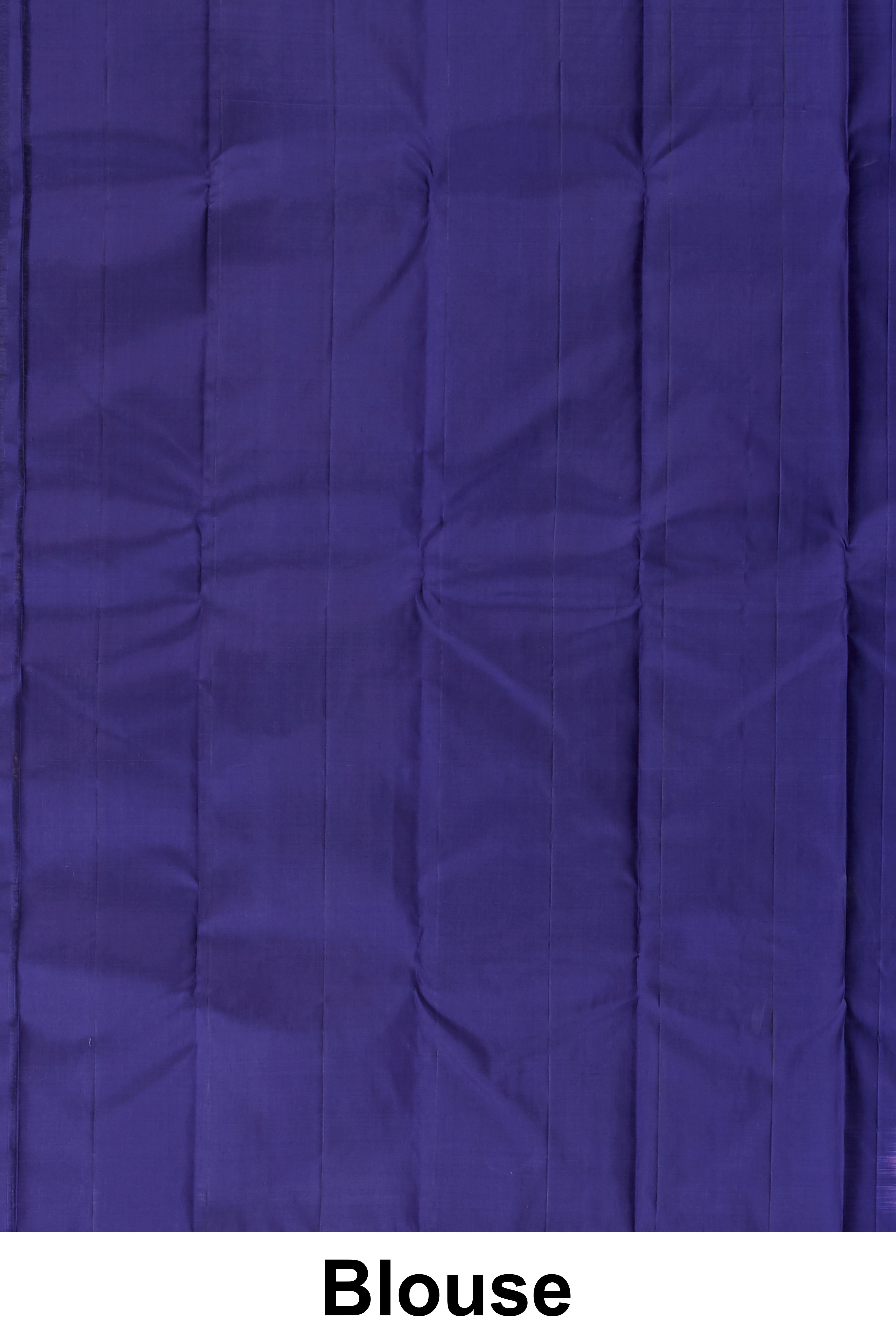 Elegant sky blue Kanchipuram saree